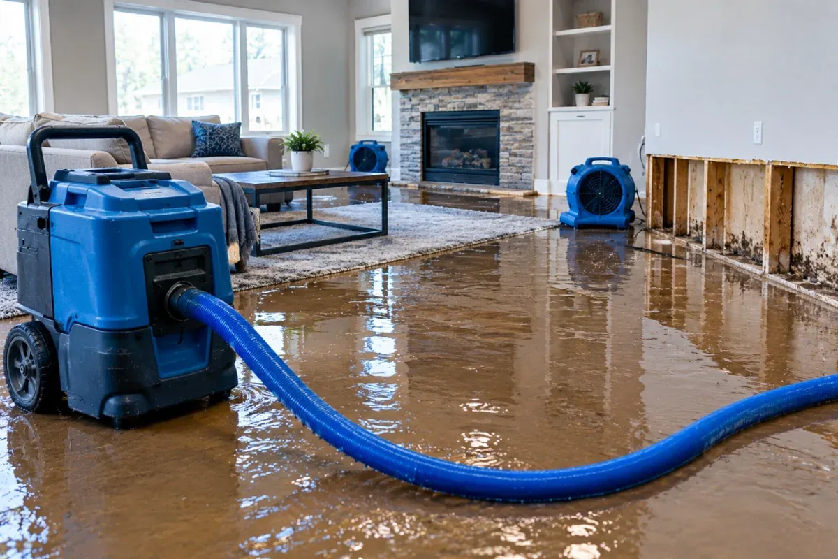 Flood Damage Restoration - Rapid Water Extraction and Restoration by Local Water Damage HQ